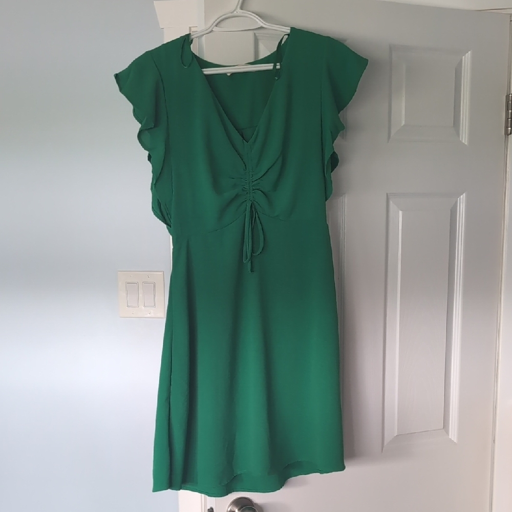 Women's Flowy Green Dress